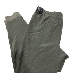 DSG Agility Jogger Mens Athletic Fit Tapered Cuffed Pants Grey Large